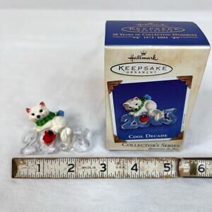 Vintage Hallmark Keepsake Christmas Ornament 2003 Cool Decade Arctic Fox Haddix